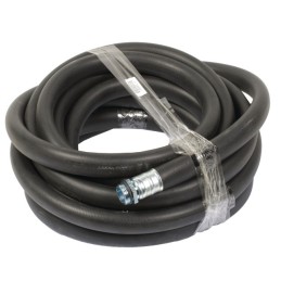 FLEXIBLE  REFOULEMENT GASOIL HUILE 10M D25MM AVEC RACC 1 PIUSI