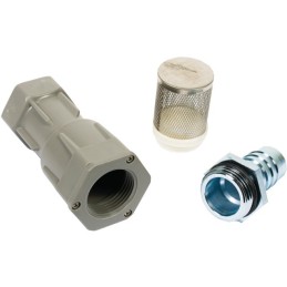 CREPINE CLAPET ANTI-RETOUR PVC AVEC RACCORDS Ø 25 MM PIUSI