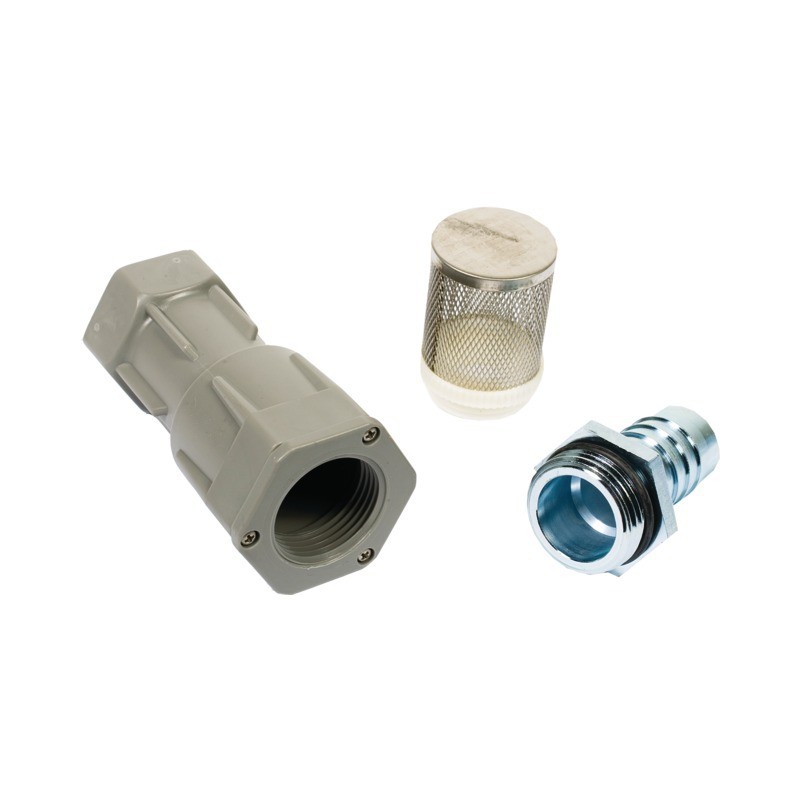 CREPINE CLAPET ANTI-RETOUR PVC AVEC RACCORDS Ø 25 MM PIUSI