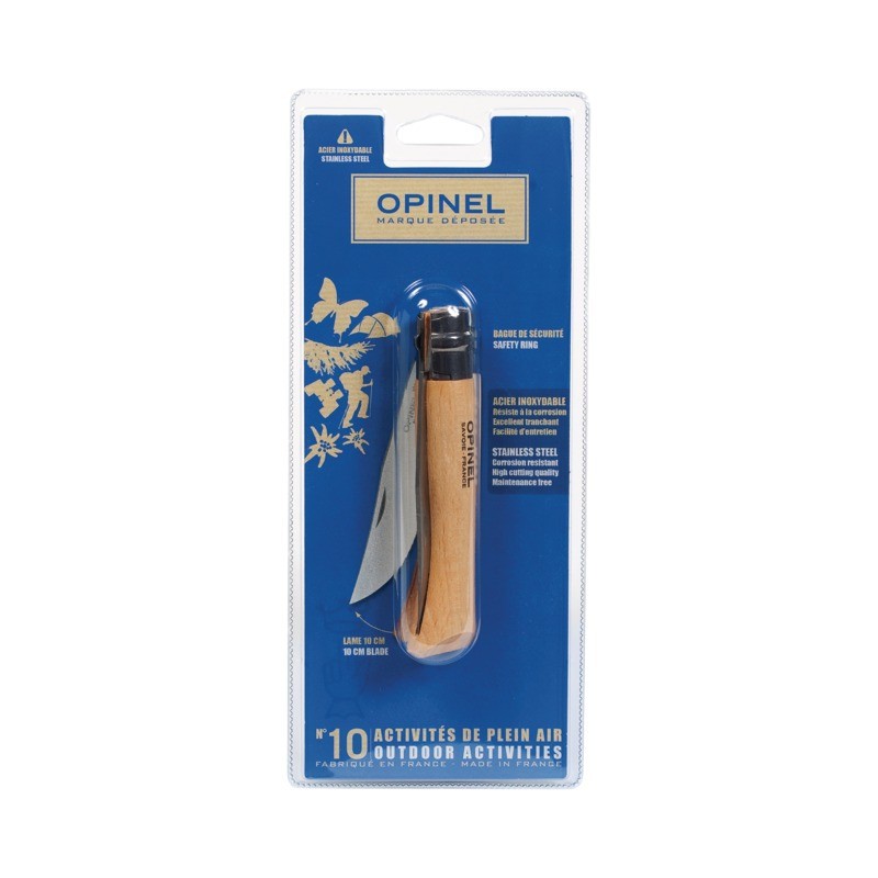 BLISTER COUTEAU OPINEL INOXYDABLE N°10