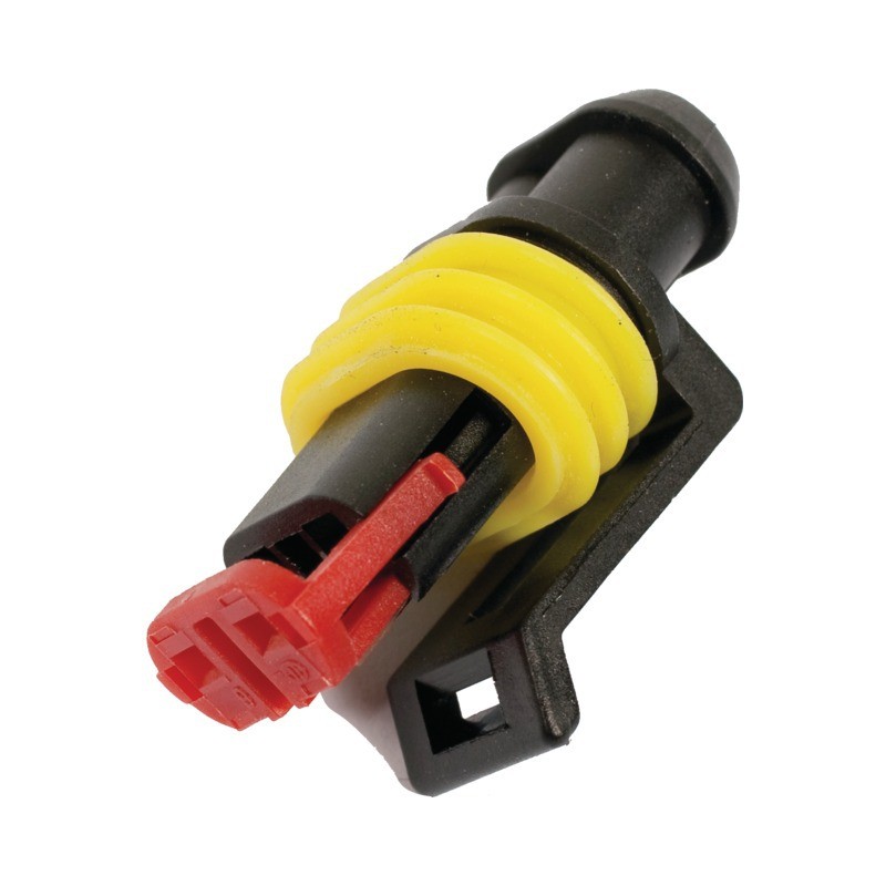 CONNECTEURS ETANCHE MALE 2 VOIES AMP SUPERSEAL 1,5MM BOITE DE 10