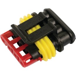 CONNECTEURS ETANCHE MALE 4 VOIES AMP SUPERSEAL 1,5MM BOITE DE 5