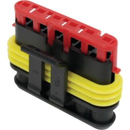 CONNECTEURS ETANCHE MALE 6 VOIES AMP SUPERSEAL 1,5MM BOITE DE 5