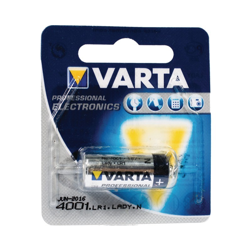 PILE ALCALINE 4001 LR1 1,5V BLISTER VARTA