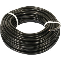CABLE MULTICONDUCTEUR NOIR 2X4mm² ROULEAU DE 50M