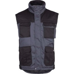 GILET SANS MANCHES TAILLE M MATELASSE GRIS/NOIR