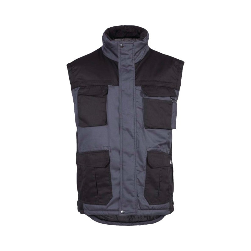 GILET SANS MANCHES TAILLE M MATELASSE GRIS/NOIR