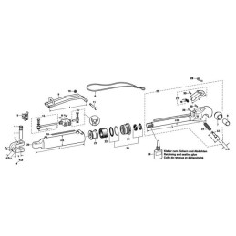 BARRE DE POUSSEE HYDRAULIQUE SANS CHAPE-CROCHET LG 629-814 CAT3