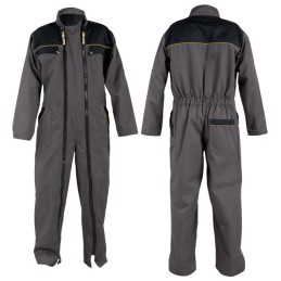 COMBINAISON DOUBLE ZIP 4 ANS GRIS/NOIR