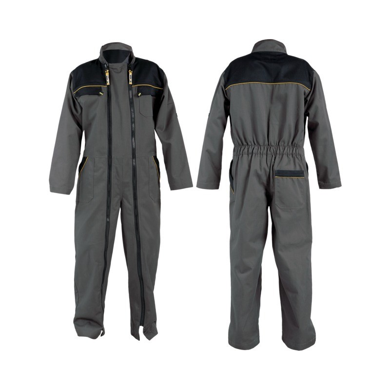 COMBINAISON DOUBLE ZIP TAILLE 14 ANS GRIS/NOIR