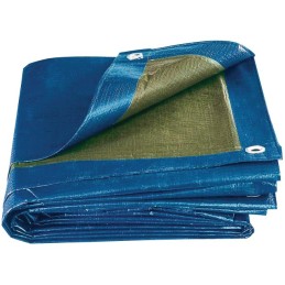 BACHE SERIE LOURDE BLEU/VERT 135GR/M2   8X12M