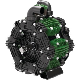 POMPE PULVERISATEUR BASSE PRESSION UDOR ZETA 260 6 PISTONS 256 L/MIN 20 BAR ARBRE DOUBLE 1''3/8Z6