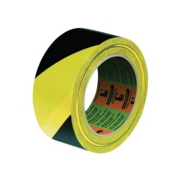 ADHESIF SIGNALISATION ZEBRE JAUNE/NOIR 50X33M EP 0,16 MM BARNIER 2724