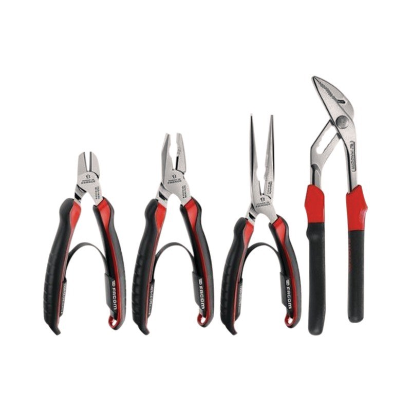 PINCE COUPANTE MULTIPRISE UNIVERSELLE DEMI-RONDE JEU DE 4
