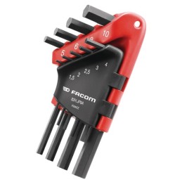 CLES MALES 6 PANS COURTE ETUI DE 9 CLES FACOM