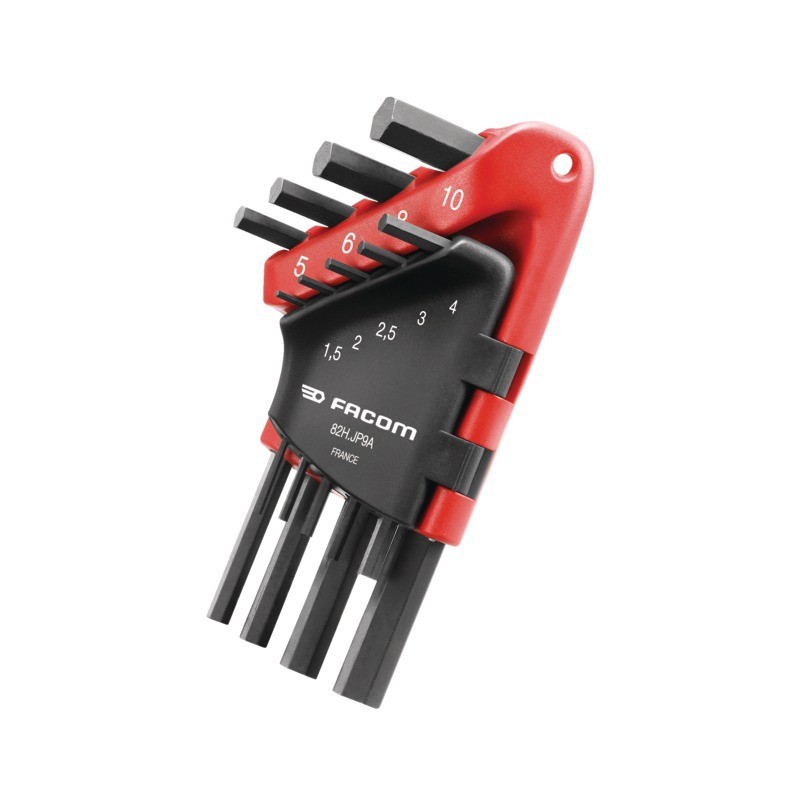 CLES MALES 6 PANS COURTE ETUI DE 9 CLES FACOM