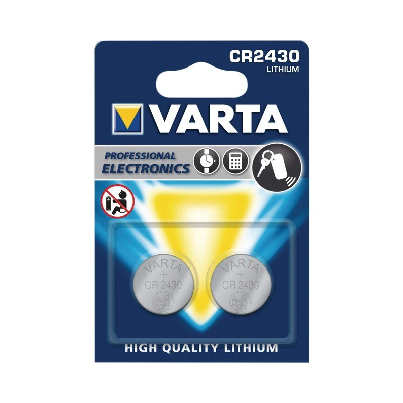 PILE LITHIUM CR2430 3V BLISTER DE 2 VARTA