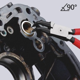 PINCE A CIRCLIPS INTERIEUR 19-60 MM COUDEE 90° KNIPEX