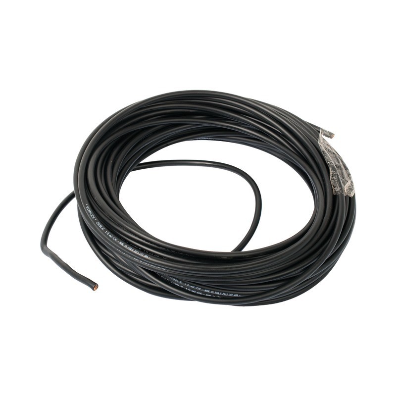 CABLE DE BATTERIE SOUDURE 10mm² NOIR LE METRE