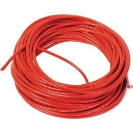 CABLE DE BATTERIE SOUDURE 10mm² ROUGE LE METRE