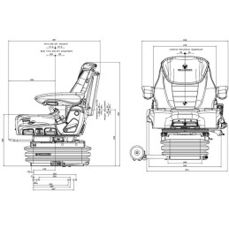 SIEGE PNEUMATIQUE MAXIMO EVOLUTION ACTIVE TISSU MSG95EAC/741 GRAMMER