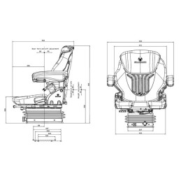 SIEGE MECANIQUE COMPACTO BASIC M TISSU MSG83/521 GRAMMER