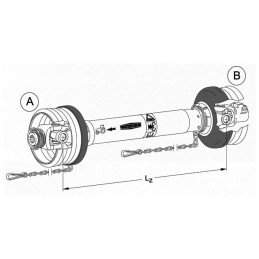 TRANSMISSION CR32X76 LG560 CT 1''3/8 6C - CM 1''3/8 6C