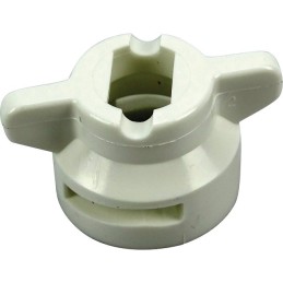 ECROU HARDI BLANC 8MM ERGOTS FINS