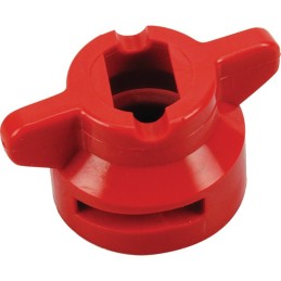 ECROU HARDI ROUGE 8MM ERGOTS FINS