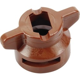 ECROU HARDI MARRON 8MM ERGOTS FINS