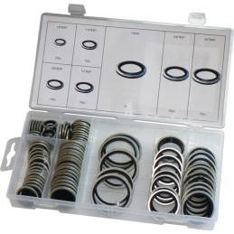 BAGUES ETANCHEITE AMERICAIN 1/8" A 1" COFFRET DE 90 PIECES