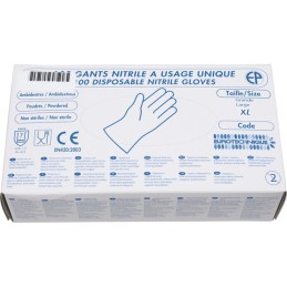 BOITE 100 GANTS JETABLES  NITRILE  TAILLE XL