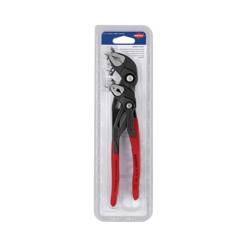 PINCE MULTIPRISE COBRA LG 180-250 MM JEU DE 2 KNIPEX