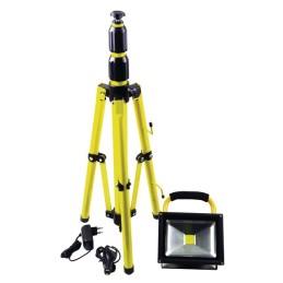 PROJECTEUR LED 20W RECHARGEAB IP65 + TREPIED TELESCOPIQUE