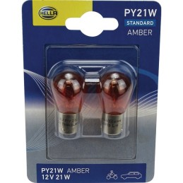 BLISTER 2 AMPOULES PY21W - 12V - HELLA