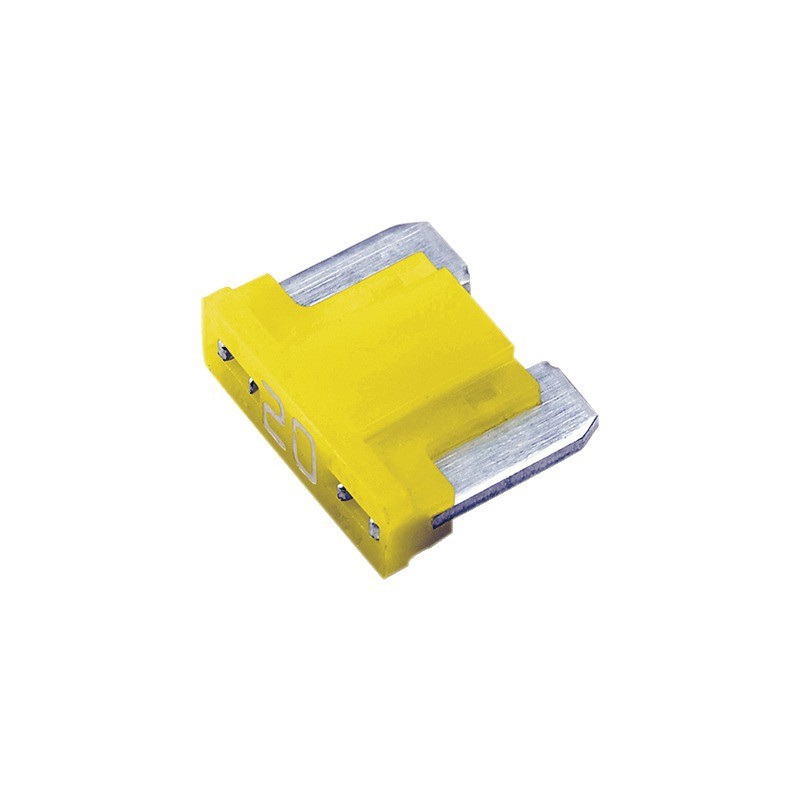 FUSIBLE ENFICHABLE MICRO 20A LOW PROFILE JAUNE