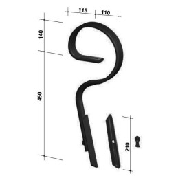DENT VIBROCULTEUR DROITE 45x12 AVEC SOC BIANCHI