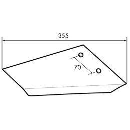 AILERON GAUCHE TYPE UNIA KOS 1738/05-005/0