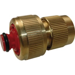 RACCORD AUTOMATIQUE AQUASTOP 16/19 LAITON