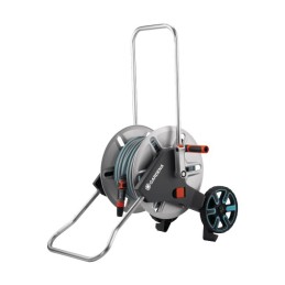 DEVIDOIR METAL SUR ROUES CLEVERROLL M EQUIPE 25 M DE TUYAU 15 MM GARDENA