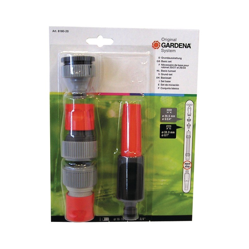 KIT ARROSAGE DE BASE GARDENA TUYAU Ø19MM