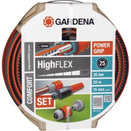 KIT TUYAU GARDENA HIGHFLEX Ø15MM LONGUEUR 20M