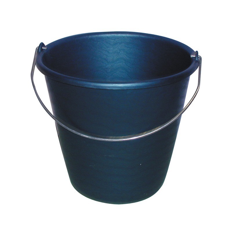 SEAU ROND POLYETYLENE BLEU 12 LITRES AVEC ANSE