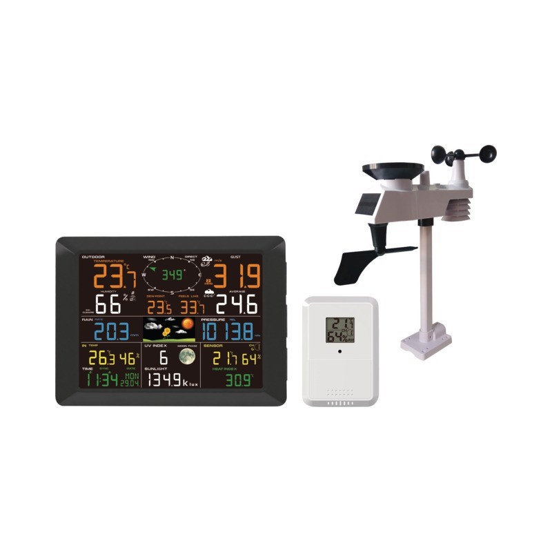 STATION MÉTÉOROLOGIQUE PROFESSIONNELLE SANS FIL TECHNI-POWER