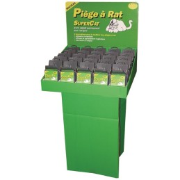 PIEGE A RATS "SUPERCAT" PRESENTOIR DE 25 PCES