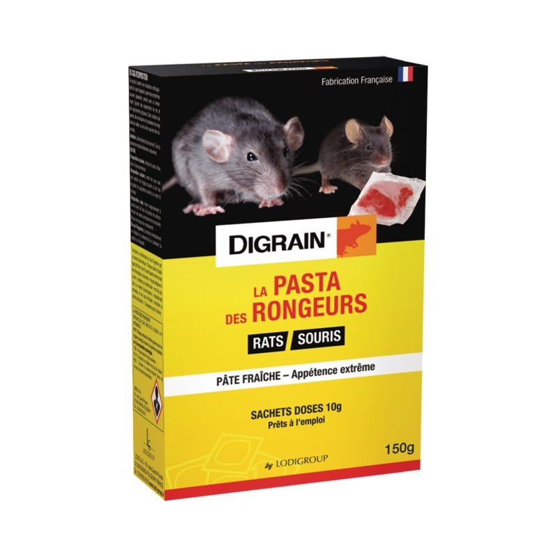 DIGRAIN LA PASTA DES RONGEURS 15x10 GRS