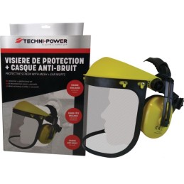 VISIERE DE PROTECTION + CASQUE ANTI-BRUIT TECHNI-POWER