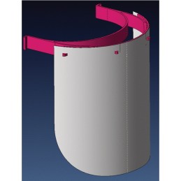 ECRAN DE PROTECTION ET SERRE TETE REGLABLE