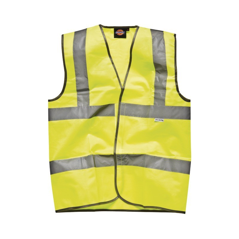 Gilet sécurité haute visibilité jaune 100% polyester