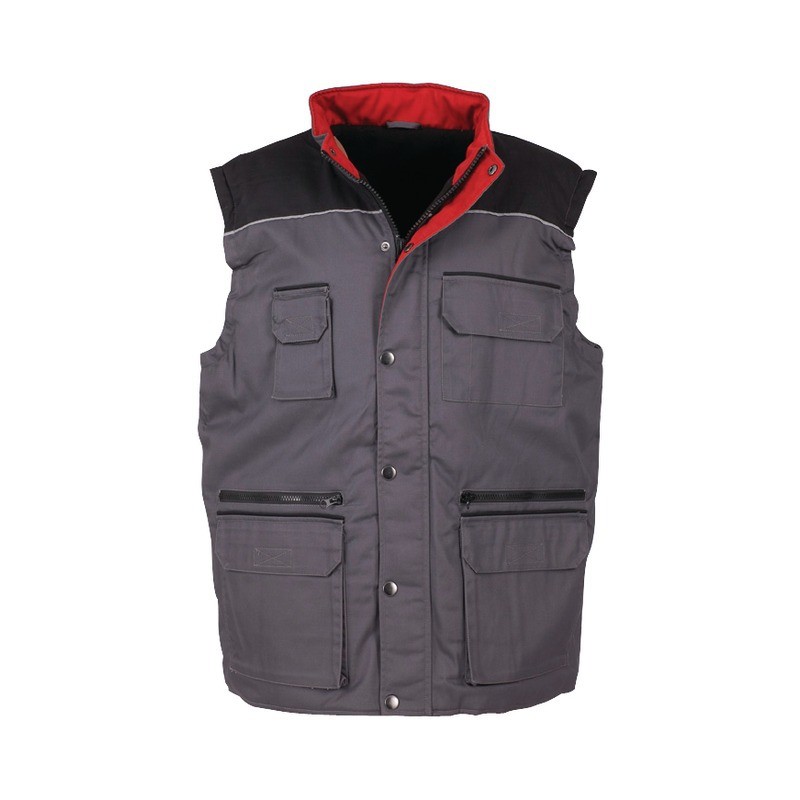 GILET DBLE POLAIRE LA TORCHE GRIS/NOIR S